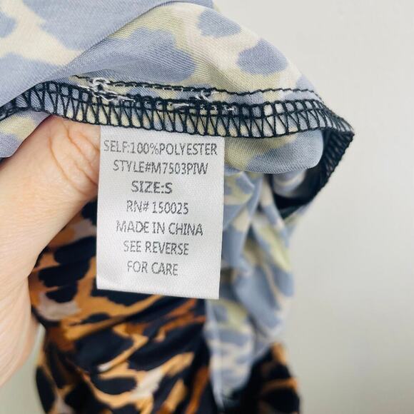 Inamorata cheetah print shorts high rise animal print size Small - Picture 4 of 8